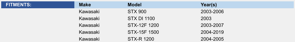 Steering Cable: Kawasaki 900 - 1200 STX 03-19