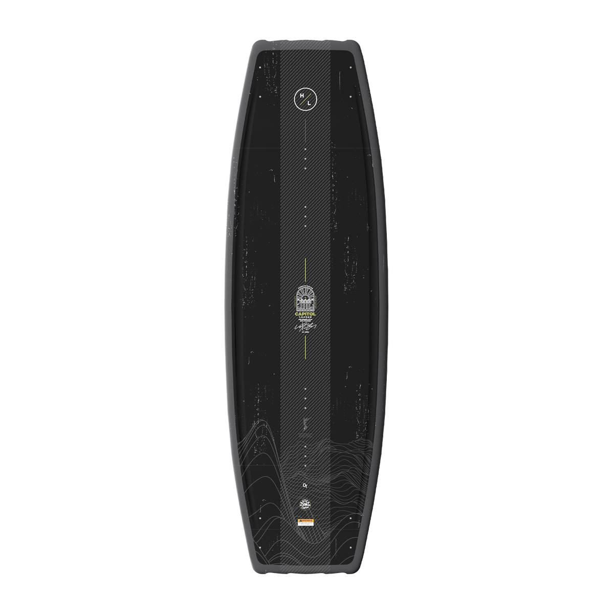 2027 Capitol Loaded wakeboard top view