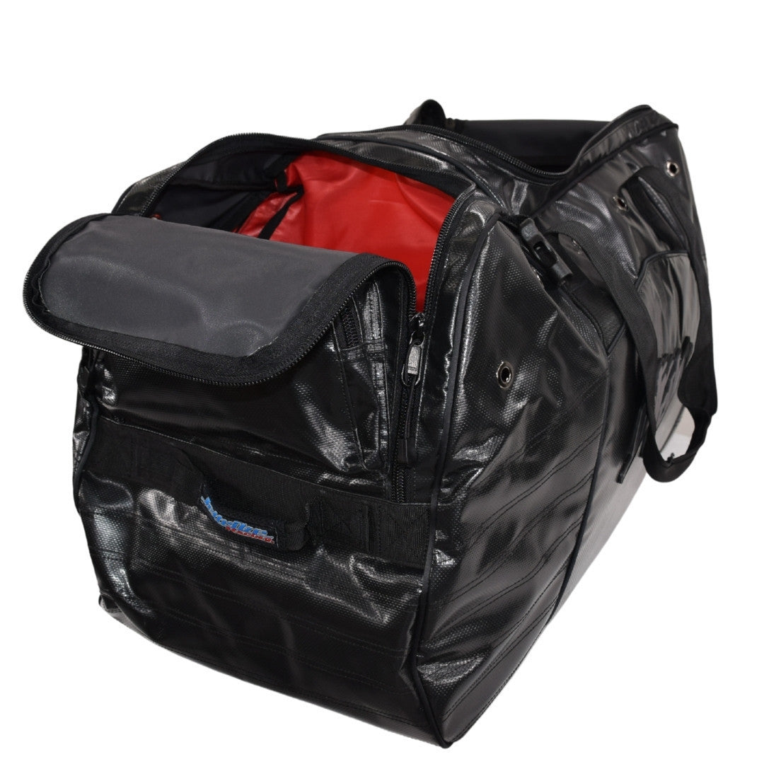 Team Travel Duffel Bag  | Stealth Series | Black | Wet / Dry Storage-9