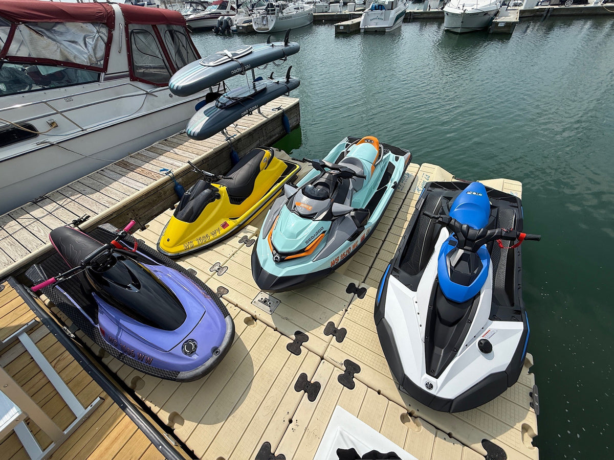 Watercraft at the marina dock